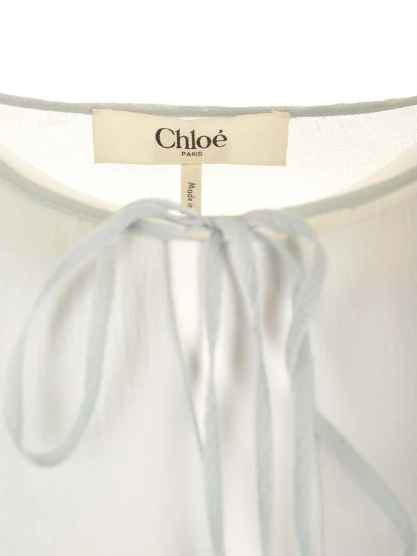 Pleated Silk Mini Dress - Image 4
