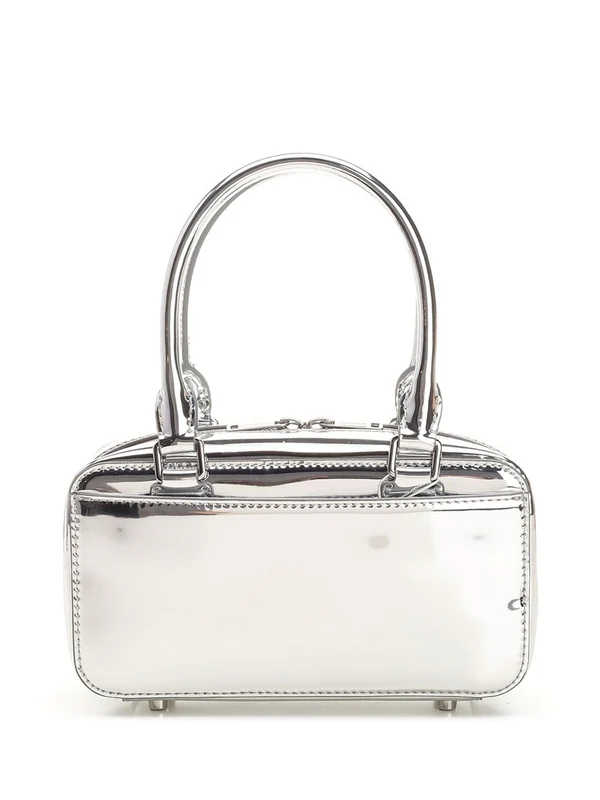 Mirror Effect Leather Tote Bag - Image 3