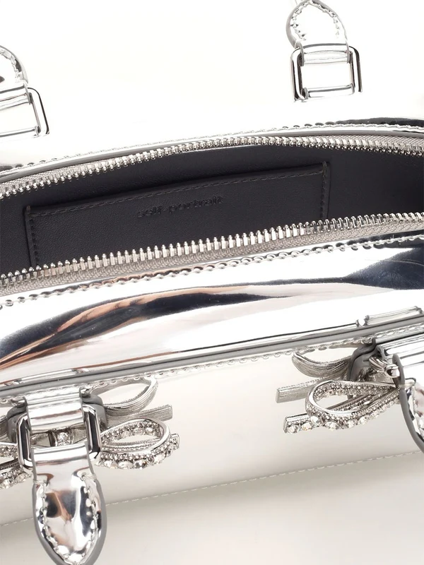 Mirror Effect Leather Tote Bag - Image 4