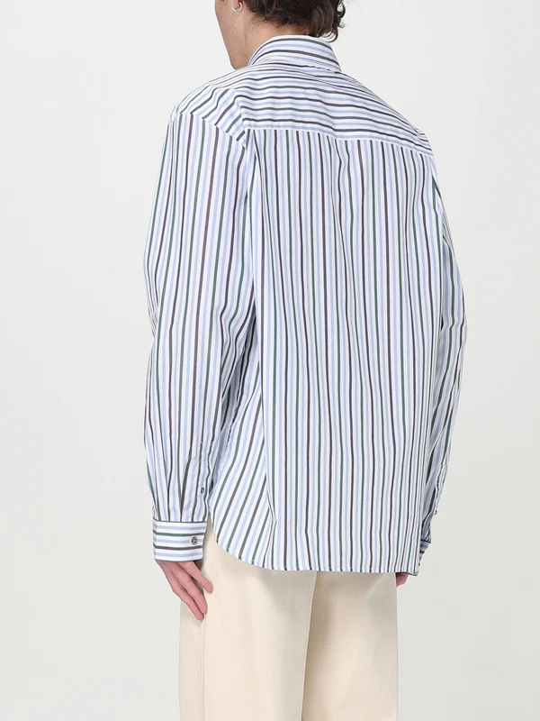 Pinstripe Pocket Button-up Shirt - Image 3