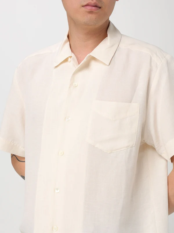 Pocket Detail Button-up Short Sleeve Shirt - Image 3