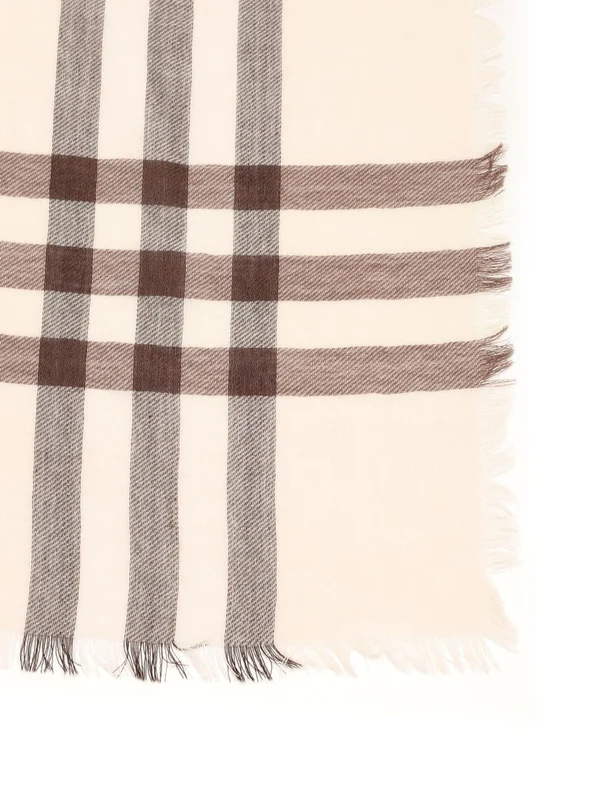 Check Pattern Wool Scarf - Image 2