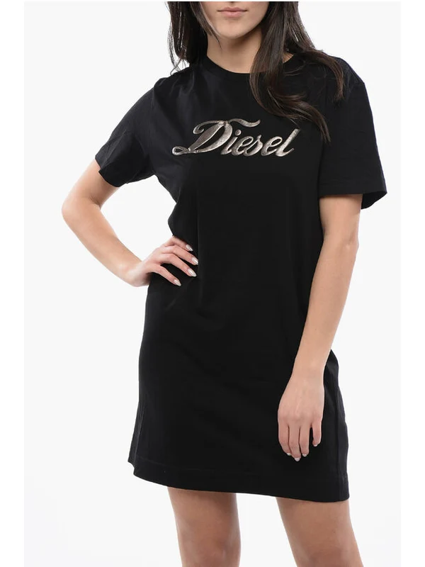 Egor Logo Printed Short-sleeve Dress - Image 4