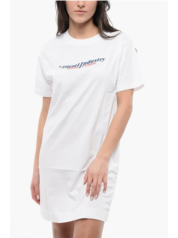 Egor Logo Cotton Short-sleeve Dress - Image 4