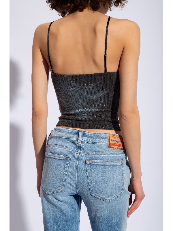 Wami Logo Lurex Sleeveless Top - Image 4
