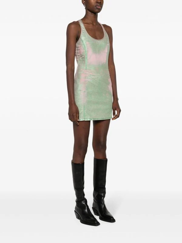 Arlyn Sleeveless Cotton Denim Dress - Image 3