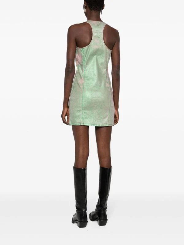 Arlyn Sleeveless Cotton Denim Dress - Image 4