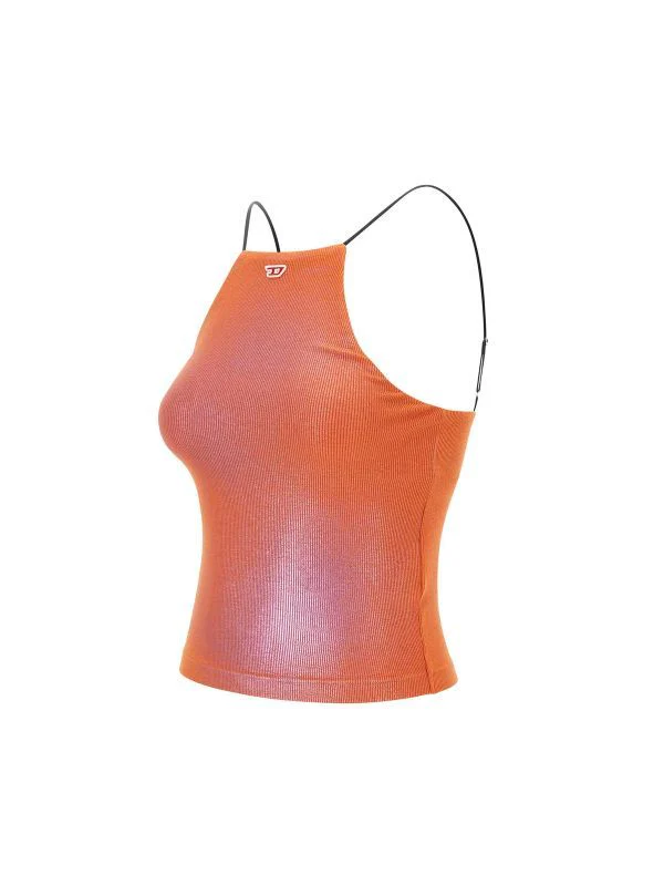T Wami Logo Sleeveless Lurex Top - Image 2