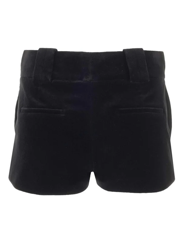 Tailored Velvet Shorts - Image 2