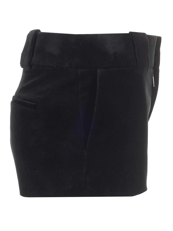 Tailored Velvet Shorts - Image 3