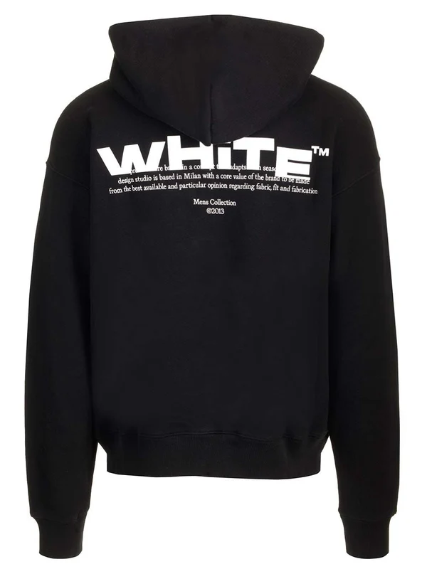 Logo Printed Cotton Hoodie - Image 2