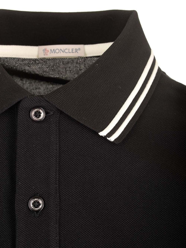 Logo Patch Cotton Polo Shirt - Image 3