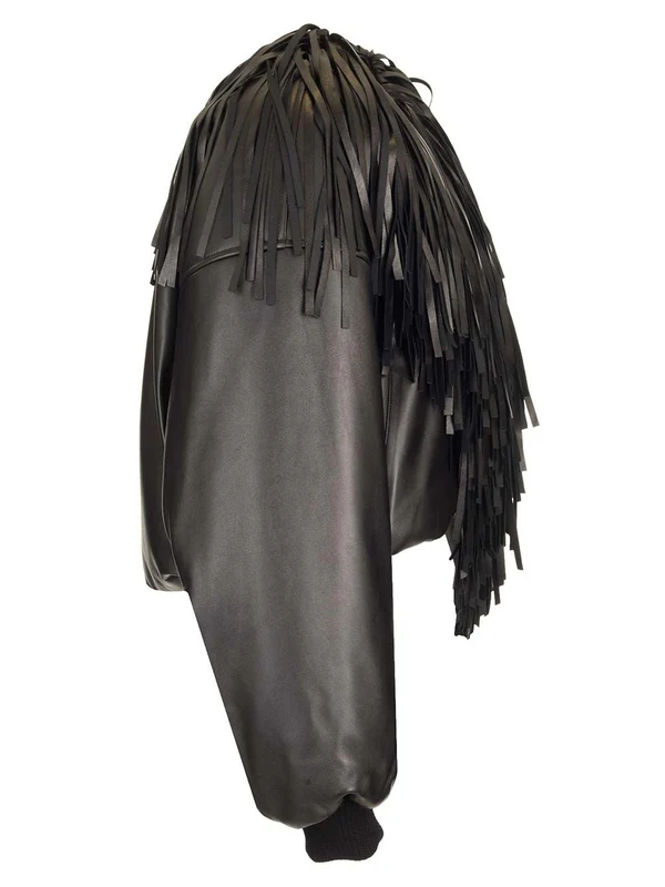 Fringed Leather Bomber - Image 3