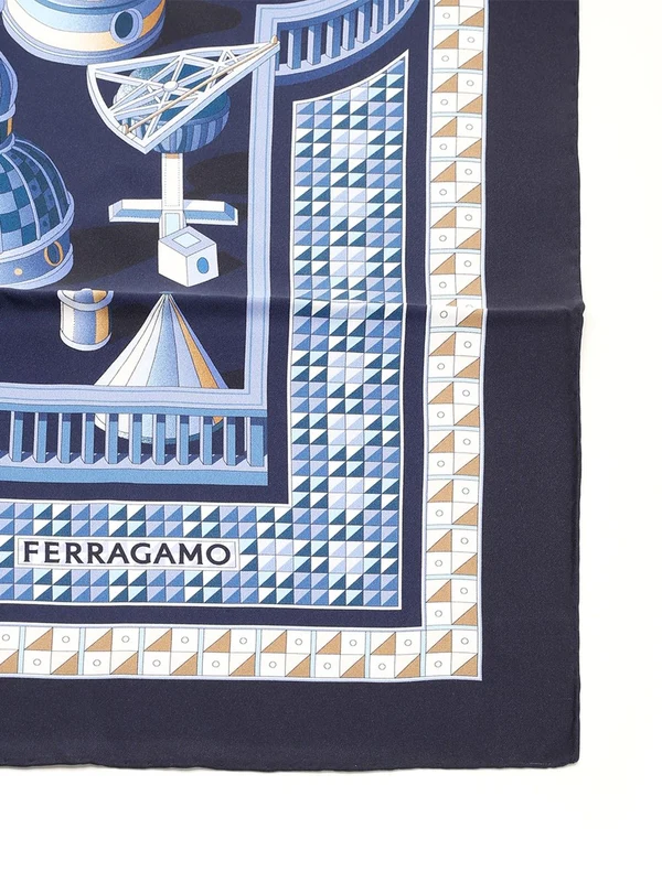 Printed Silk Scarf - Image 2
