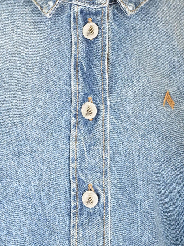 Eliza Washed Denim Shirt - Image 4