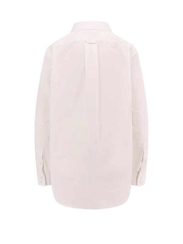 Logo Collar Cotton Shirt - Image 2