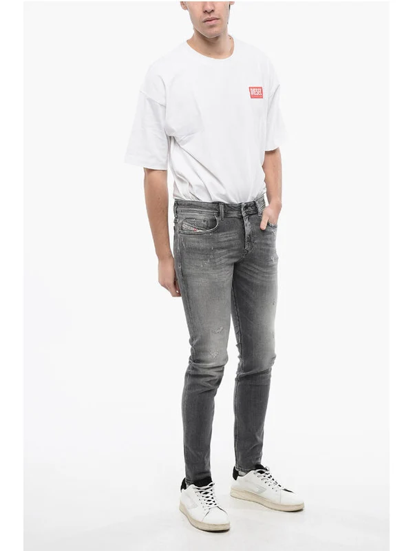 Diesel Gray Denim Pants - Image 4