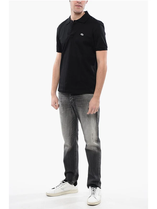 Diesel Black Polo Shirt - Image 4