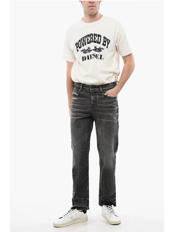 Diesel Gray Denim Pants - Image 4