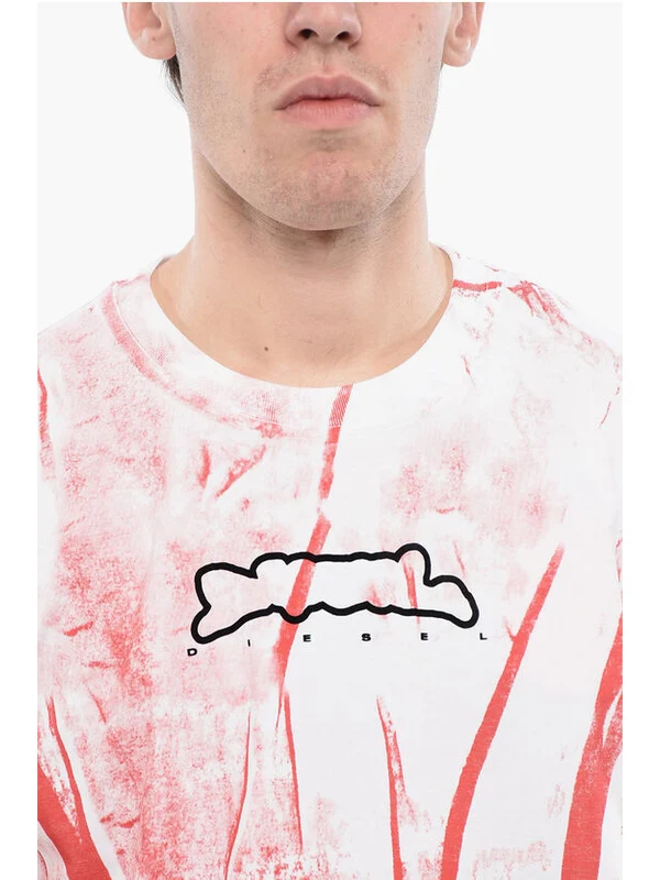 Diesel Red Short Sleeve T-Shirt - Image 3