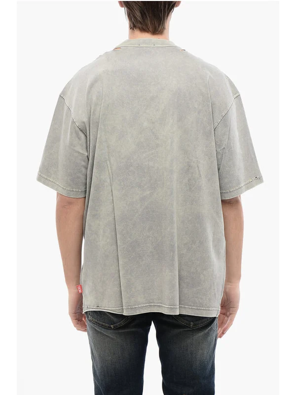 Diesel Gray Short Sleeve T-Shirt - Image 2