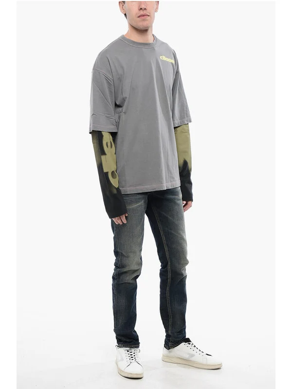 Diesel Gray Long Sleeve Top - Image 4