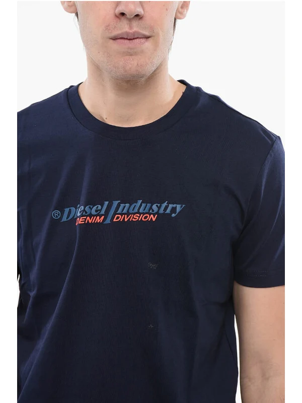 Diesel Navy Short Sleeve T-Shirt - Image 3