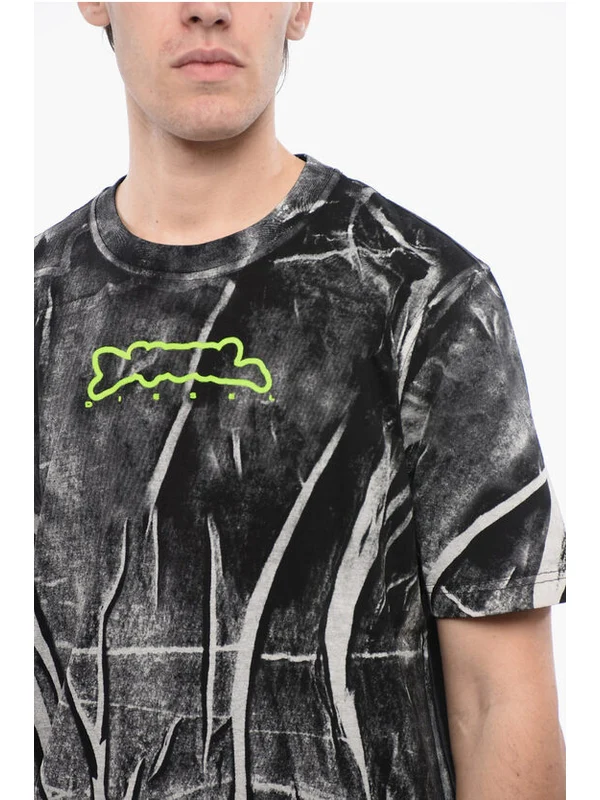 Diesel Multicolor Short Sleeve T-Shirt - Image 3
