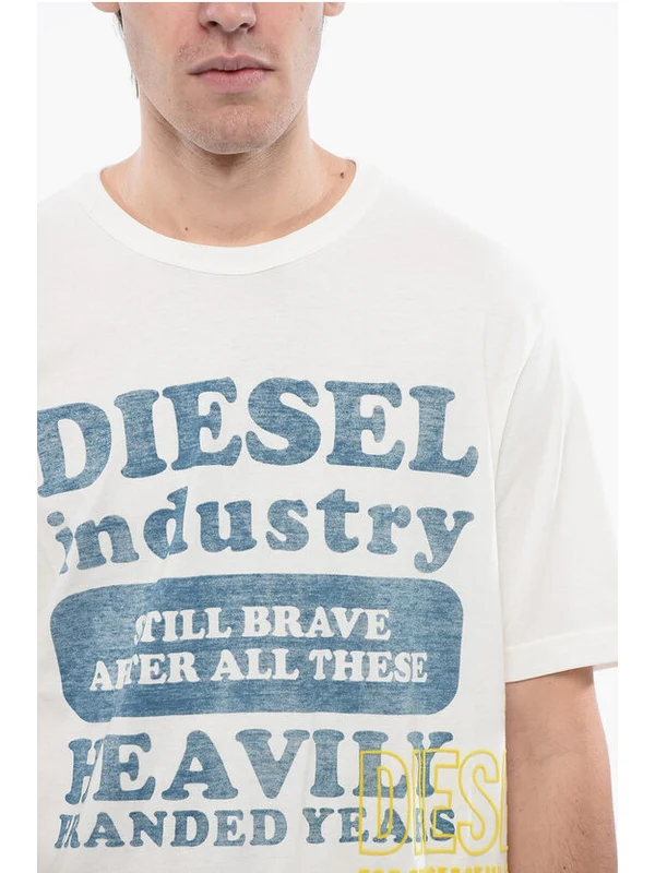 Diesel White Short Sleeve T-Shirt - Image 3