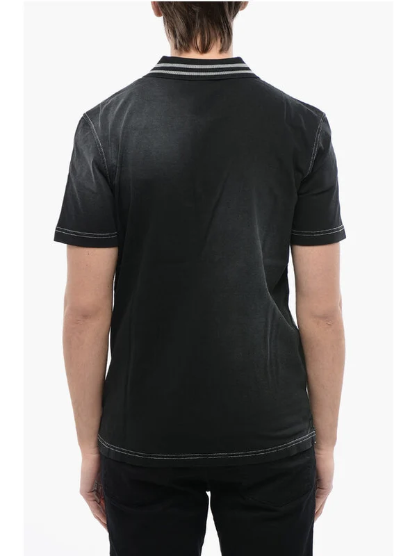 Diesel Black Polo Shirt - Image 2