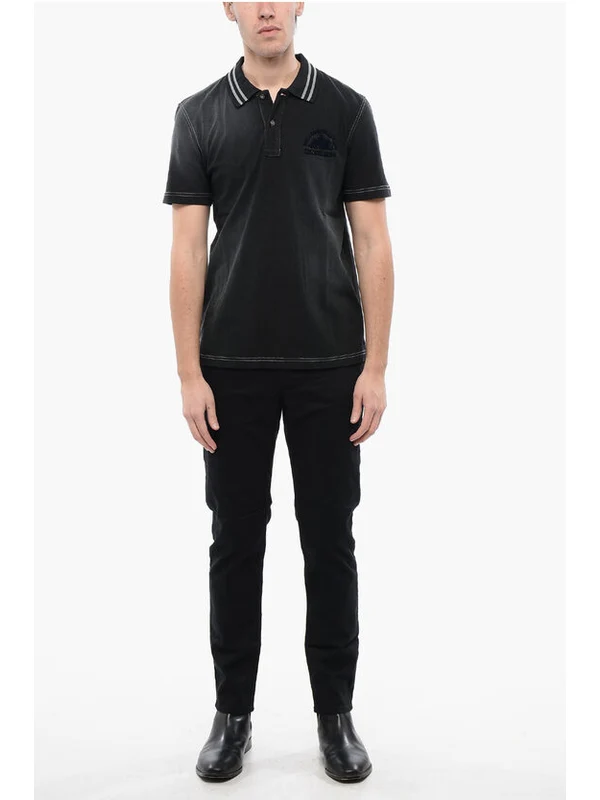 Diesel Black Polo Shirt - Image 4
