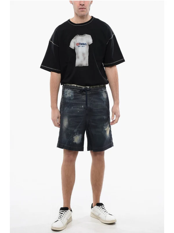 Diesel Navy Shorts - Image 4