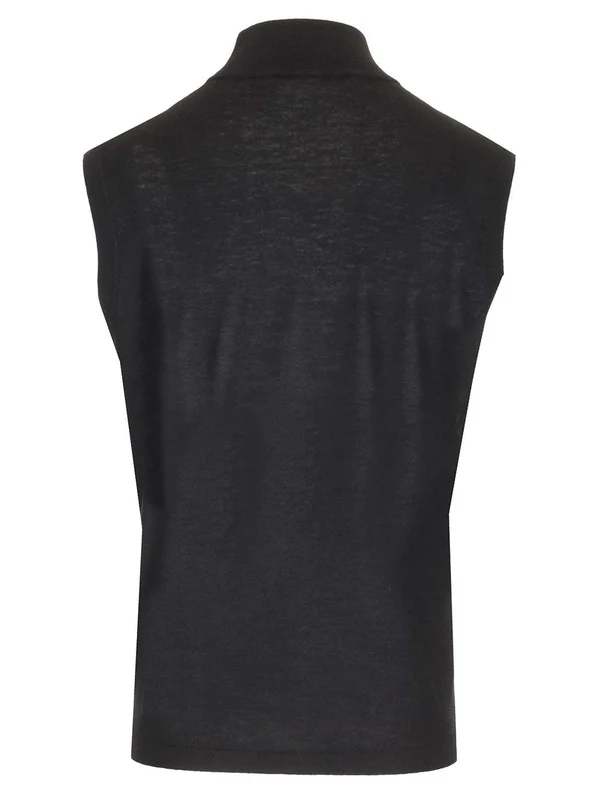 Lucy Sleeveless Cashmere Sweater - Image 2