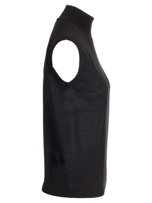 Lucy Sleeveless Cashmere Sweater - Image 3