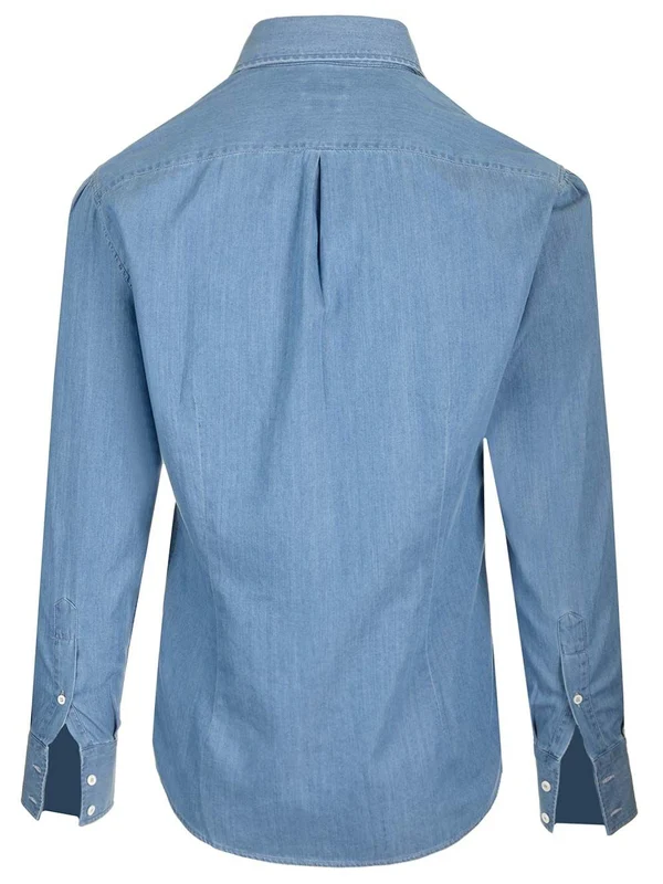 Slim Fit Denim Shirt - Image 2