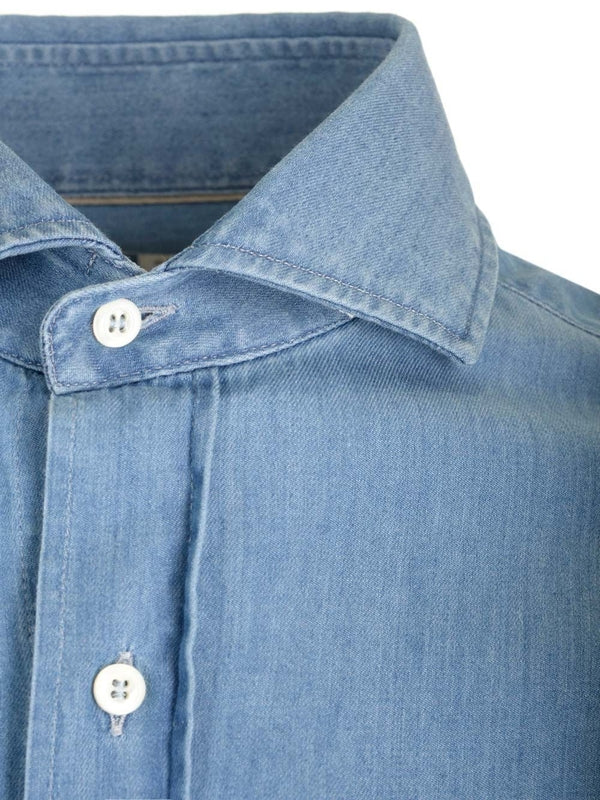 Slim Fit Denim Shirt - Image 3