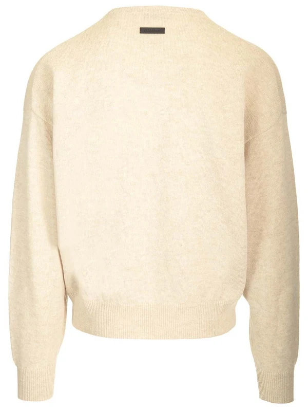 Henley Neck Wool Sweater - Image 2