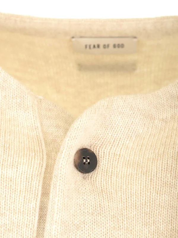 Henley Neck Wool Sweater - Image 3