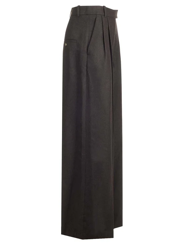 Pleated Wool Tailored Pants - Image 3
