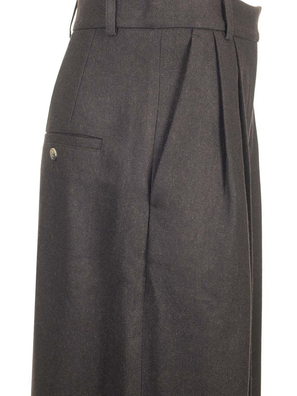 Pleated Wool Tailored Pants - Image 4