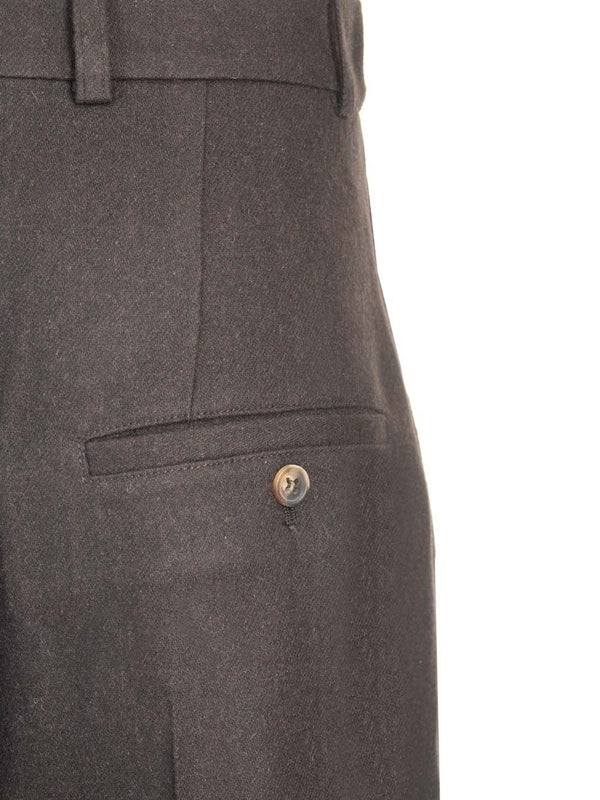 Pleated Wool Tailored Pants - Image 6