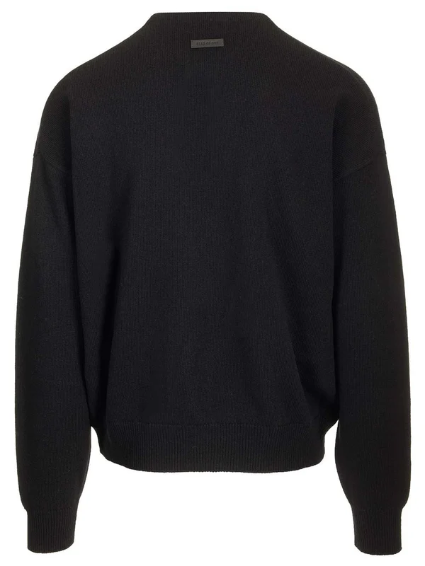 Henley Neck Wool Sweater - Image 2