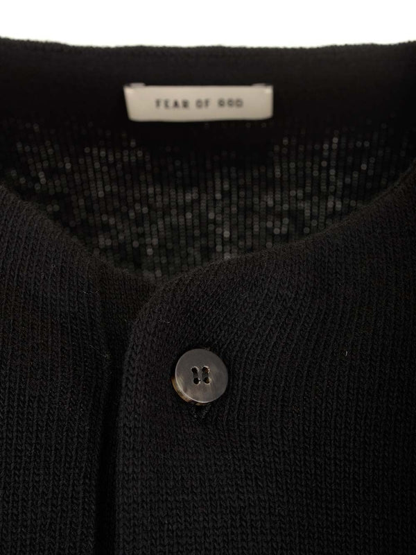 Henley Neck Wool Sweater - Image 3