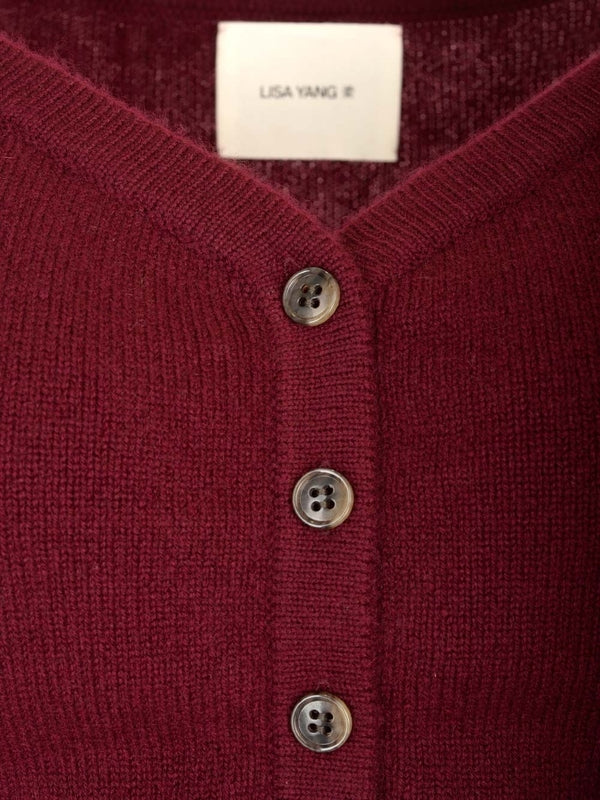 Beata Cropped Cashmere Cardigan - Image 4