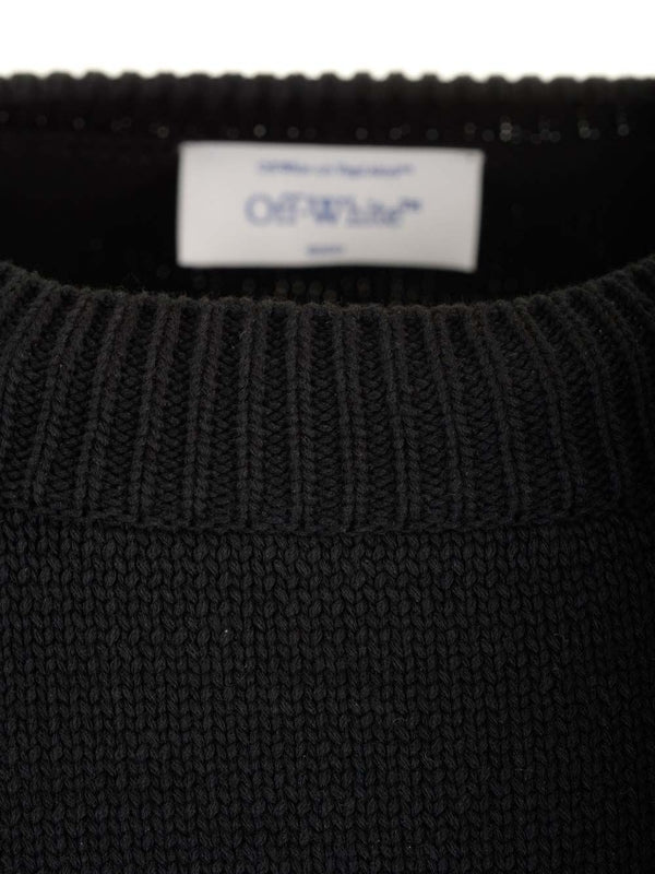 Jacquard Logo Crewneck Cotton Sweater - Image 5