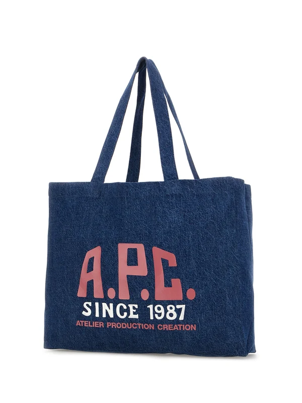 Logo Printing Denim Tote Bag - Image 2