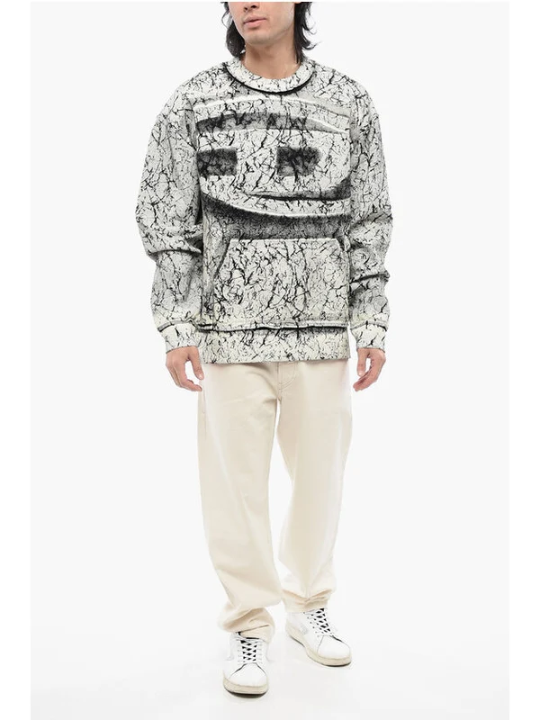 Diesel Black White Sweatshirt - Image 4