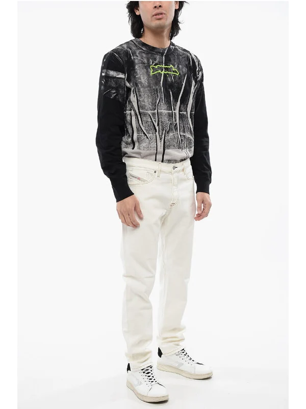 Diesel White Denim Pants - Image 4