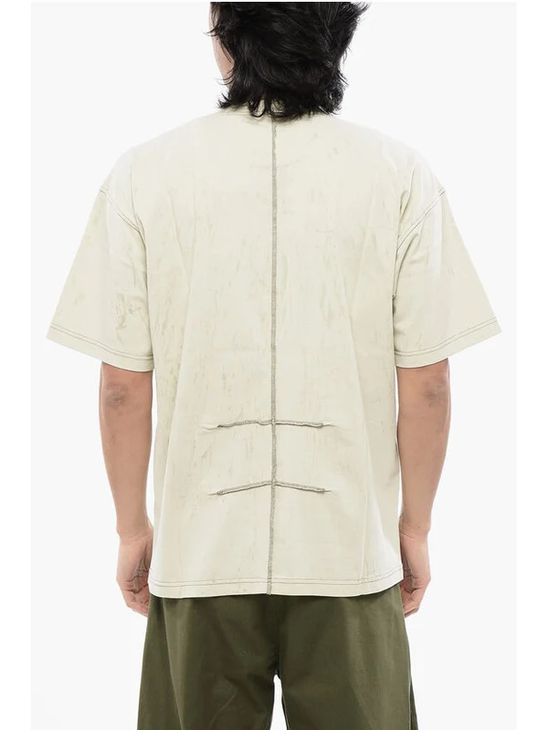 Diesel Beige Short Sleeve T-Shirt - Image 2