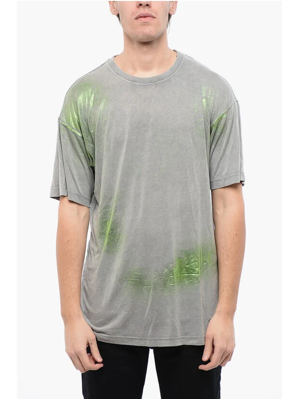 Diesel Gray Short Sleeve T-Shirt - Image 2